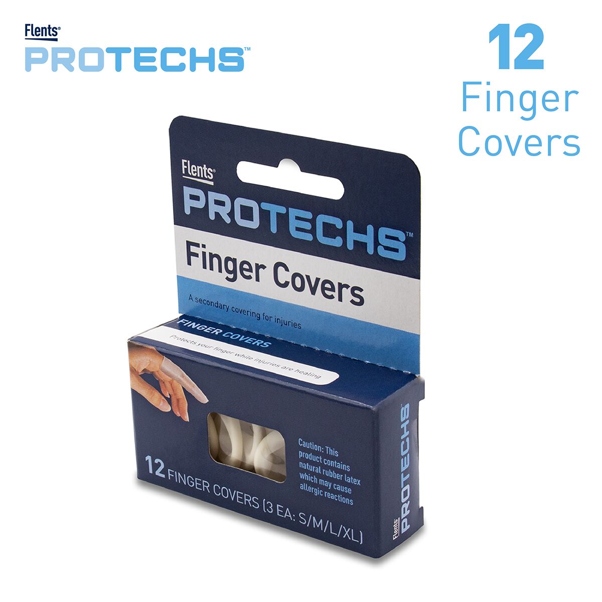 12 Pack of Rubber Finger Cots for Thumb Guard and