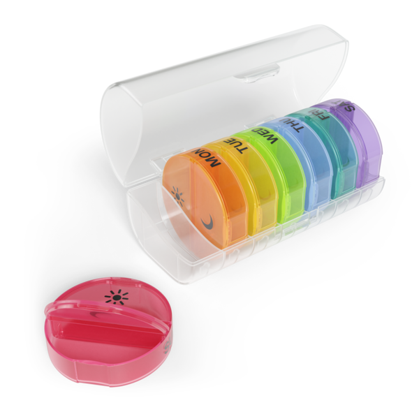 Pill Container  AM PM Pill Organizer