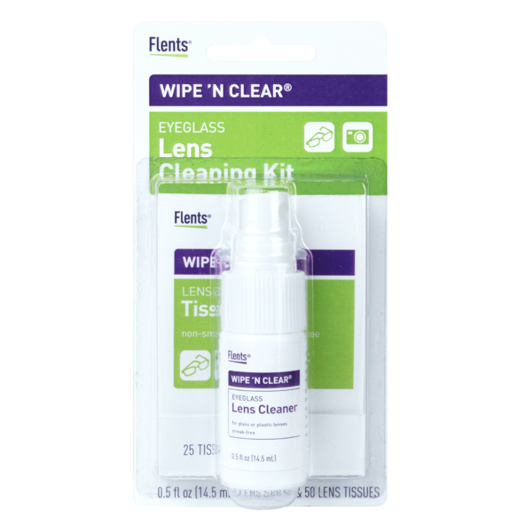 Flents Wipe 'n Clear Lens Cleaning Wipes 150 Count 2 Boxes of 75