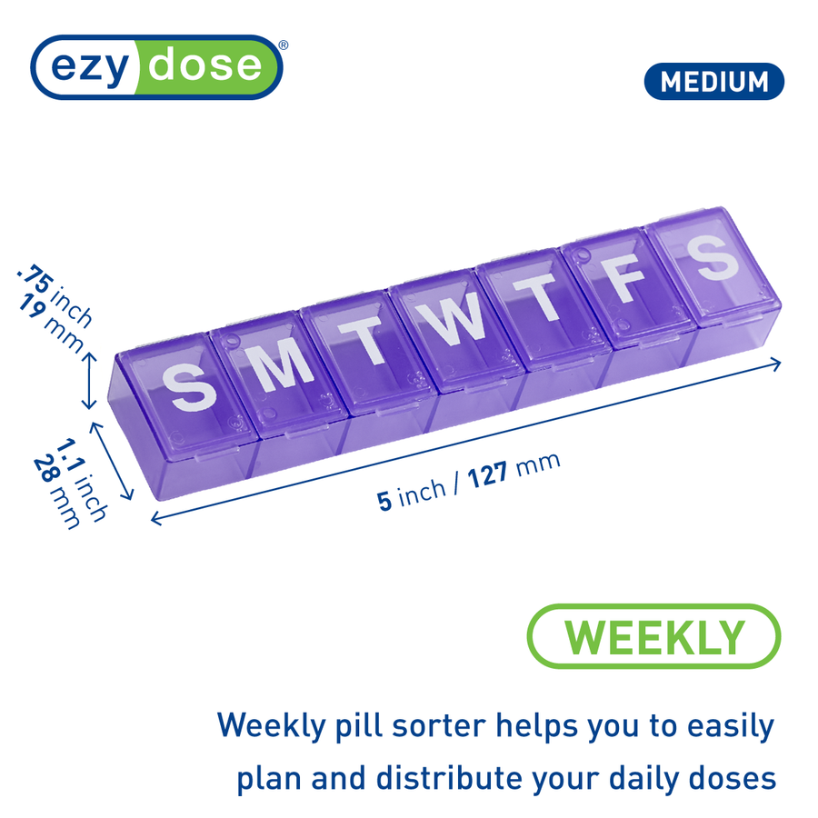 Ezy Dose® Weekly Classic Pill Planner (Medium)