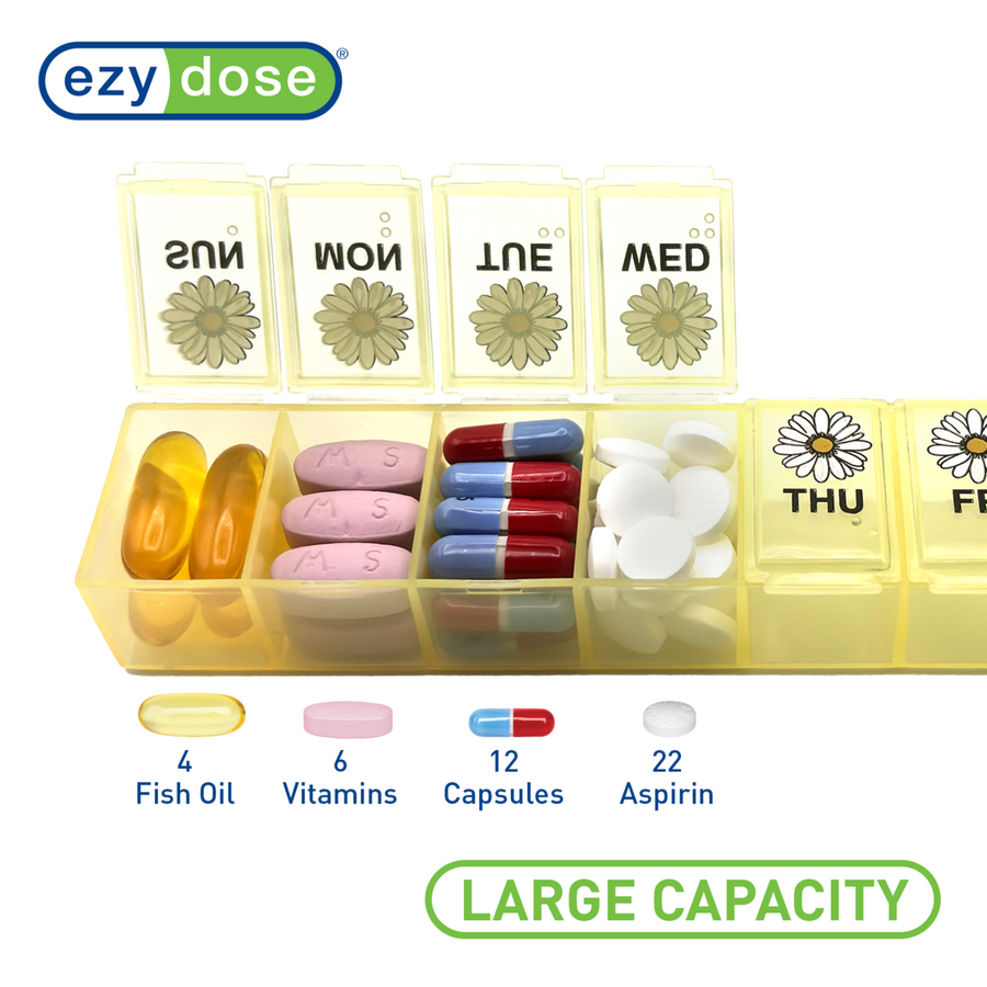 Ezy Dose® Contour Weekly Classic Pill Planner (Large)