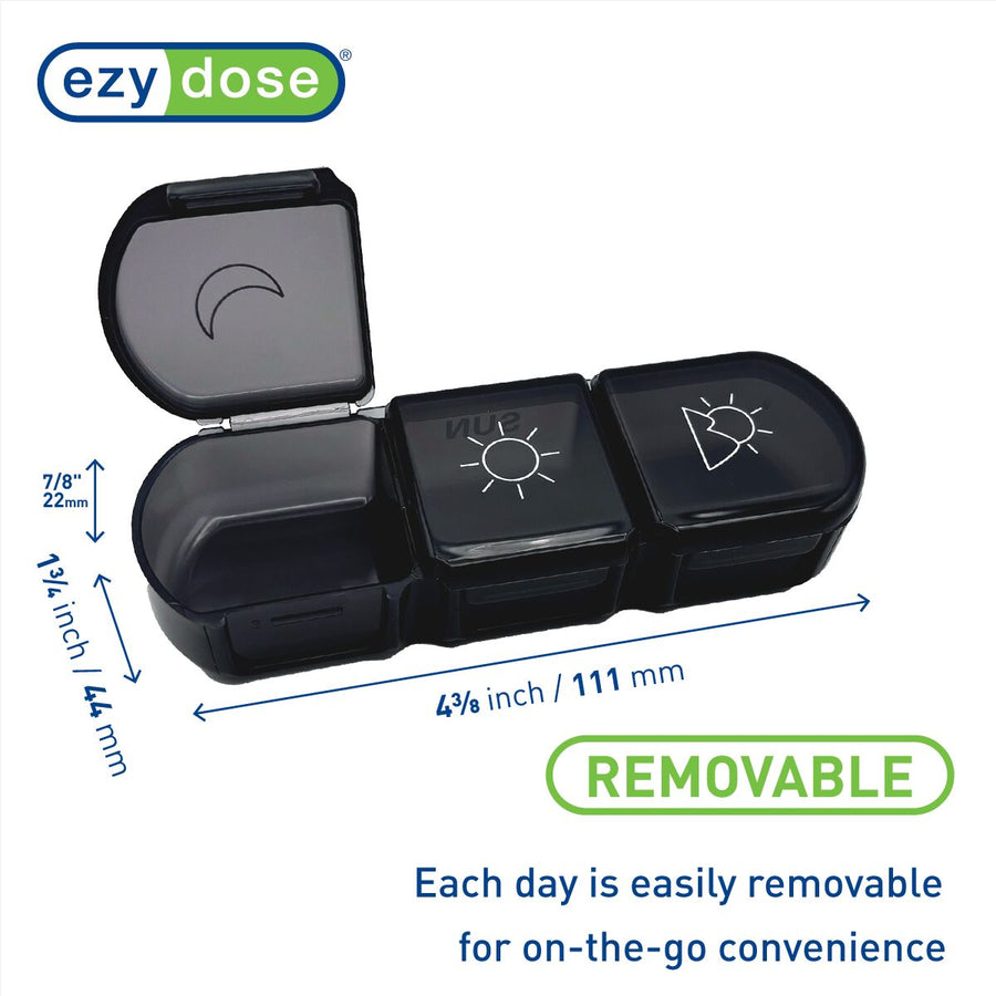 Ezy Dose® Weekly 3x A Day Pill Planner with Case