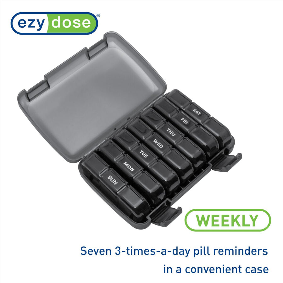 Ezy Dose® Weekly 3x A Day Pill Planner with Case