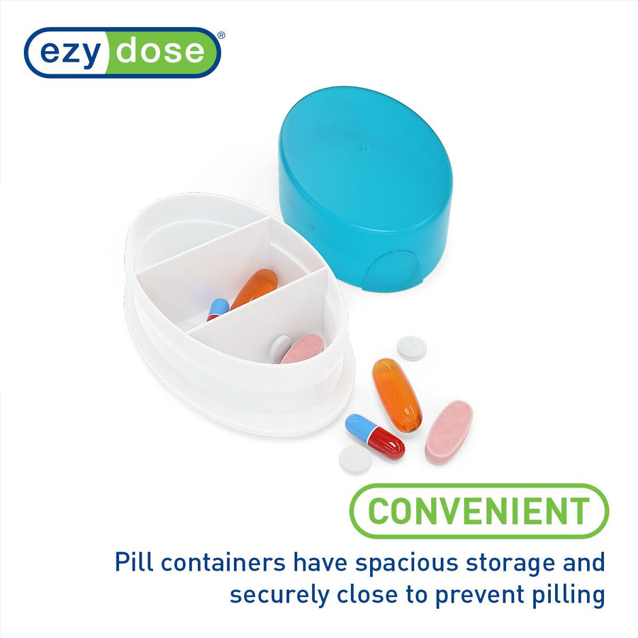 Ezy Dose® Daily Oval Pill Case (4 Pack)