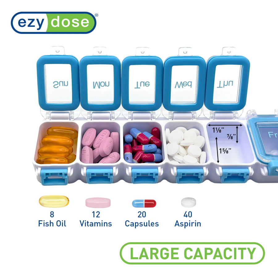 Equadose® Weekly Waterproof Pill Organizer