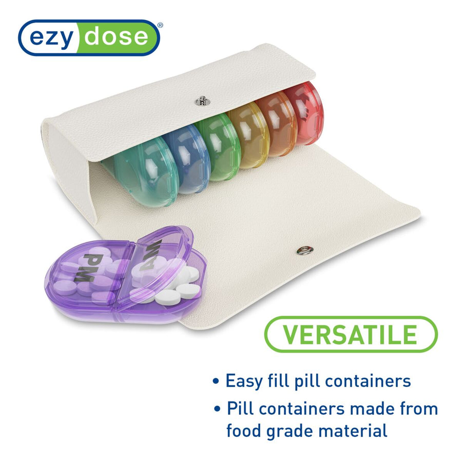 Ezy Dose® Daily AM/PM Pill Organizer with Case