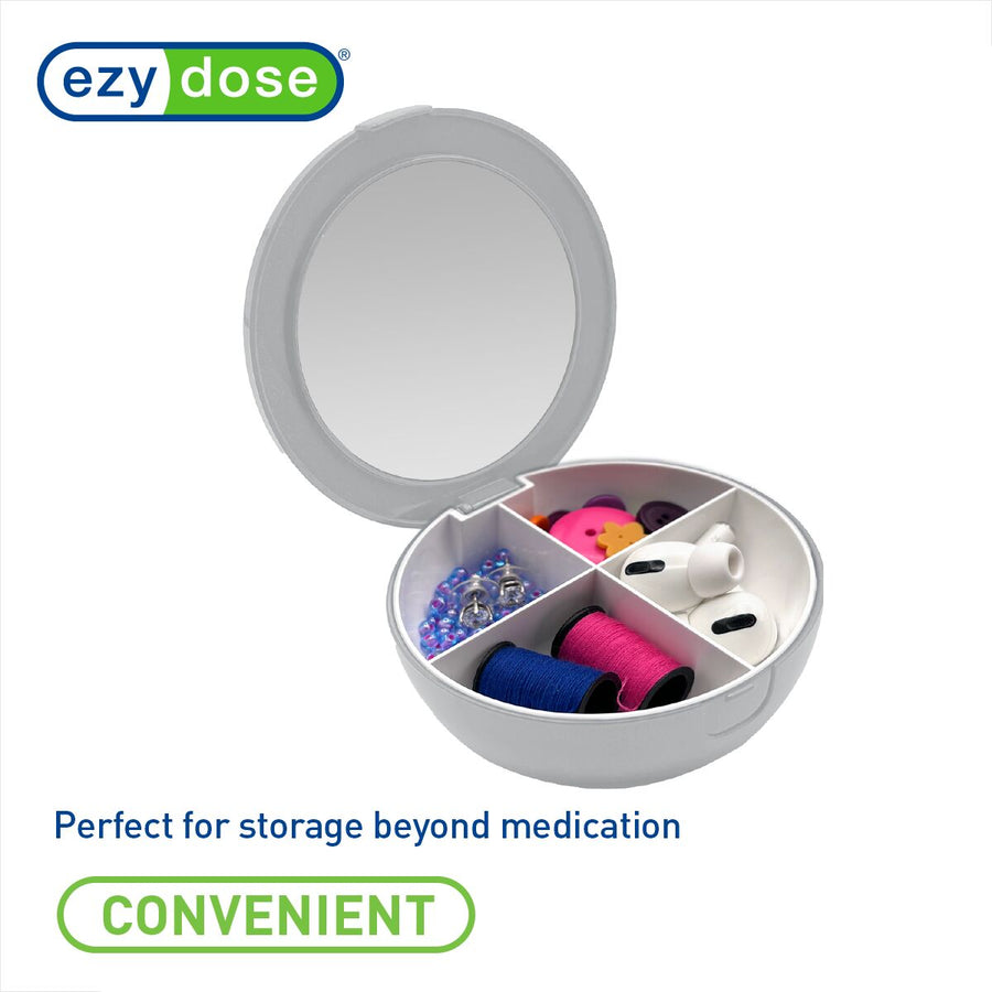 Ezy Dose® Travel Pill Organizer with Mirror