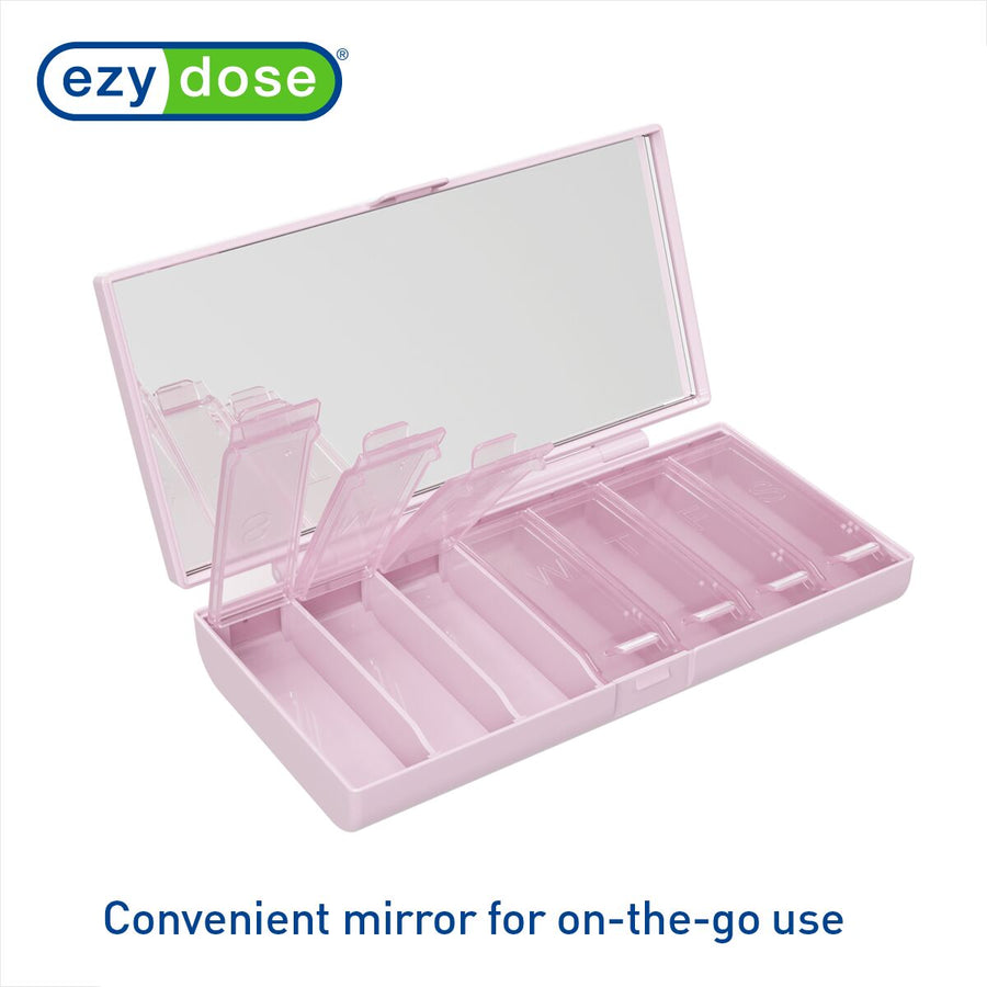 Equadose® Mirrored Travel Pill Case