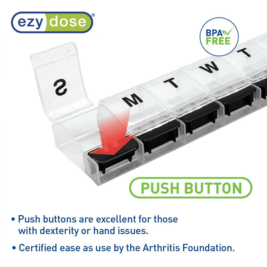 Ezy Dose® Push Button Weekly Pill Planner