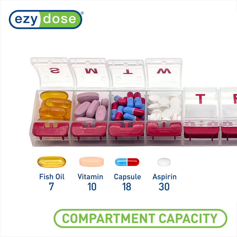 Ezy Dose® Push Button Weekly Pill Planner