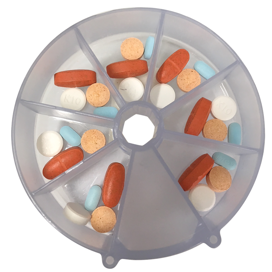 Ezy Dose® Pill Suite Pill & Vitamin Sorter, Use with Pill Suite Pouches, Color and Packaging May Vary