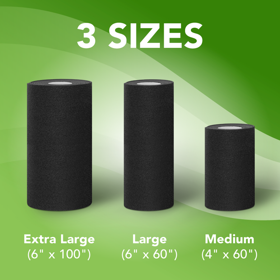 3 sizes of compression wraps