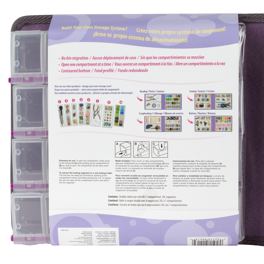 Craft Mates® Double-Sided Case with 8-Organizers