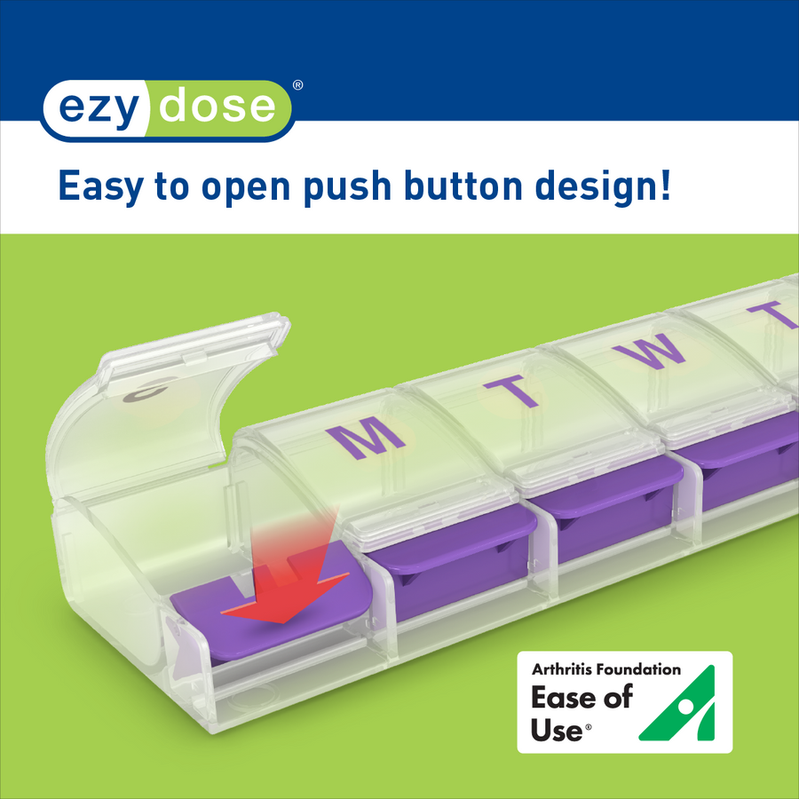 Ezy Dose® Push Button Weekly Pill Planner