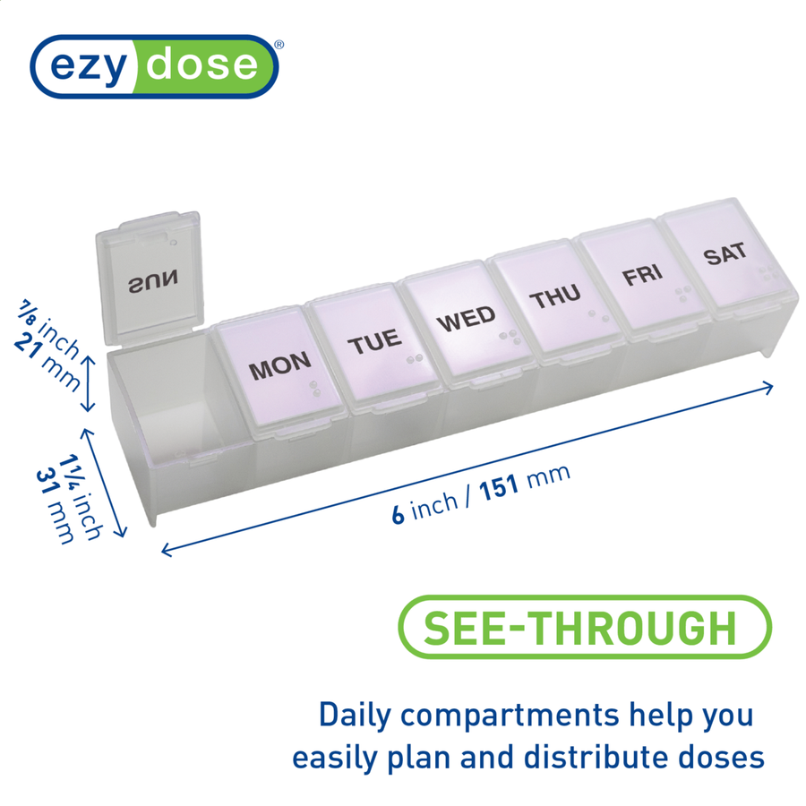 Ezy Dose® Contour Weekly Classic Pill Planner (Large)