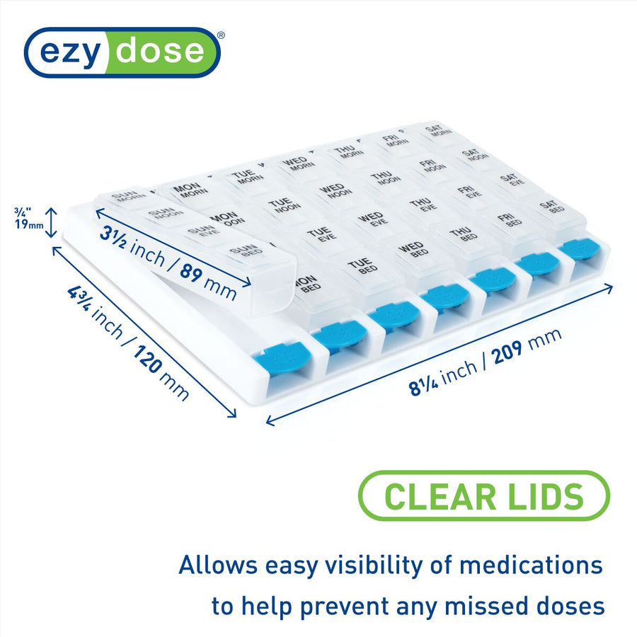 Ezy Dose® Push-Button One-Day-At-A-Time® Pill Planner