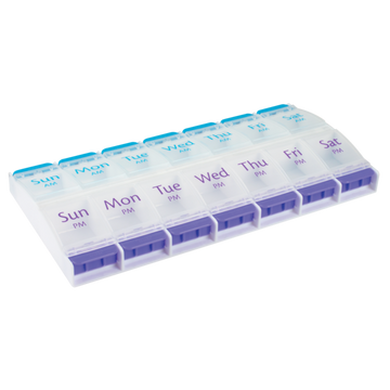 Push Button AM/PM Weekly Pill Planner (XL)