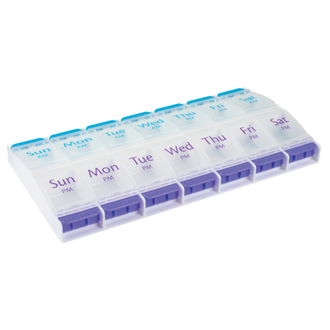 Ezy Dose® Push Button Weekly AM/PM Pill Planner (XL) – Flents