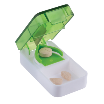 Portable Pill Cutter with pill storage