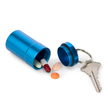 XL Pill Fob Keychain - blue
